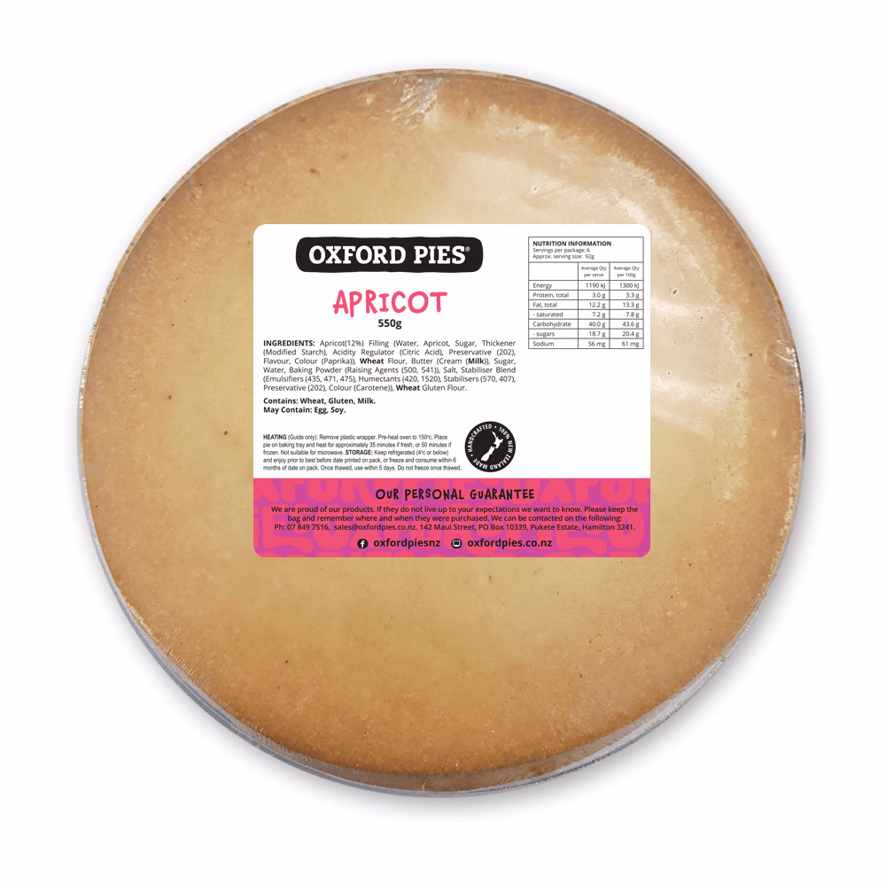 Family Apricot Pie - 550g
