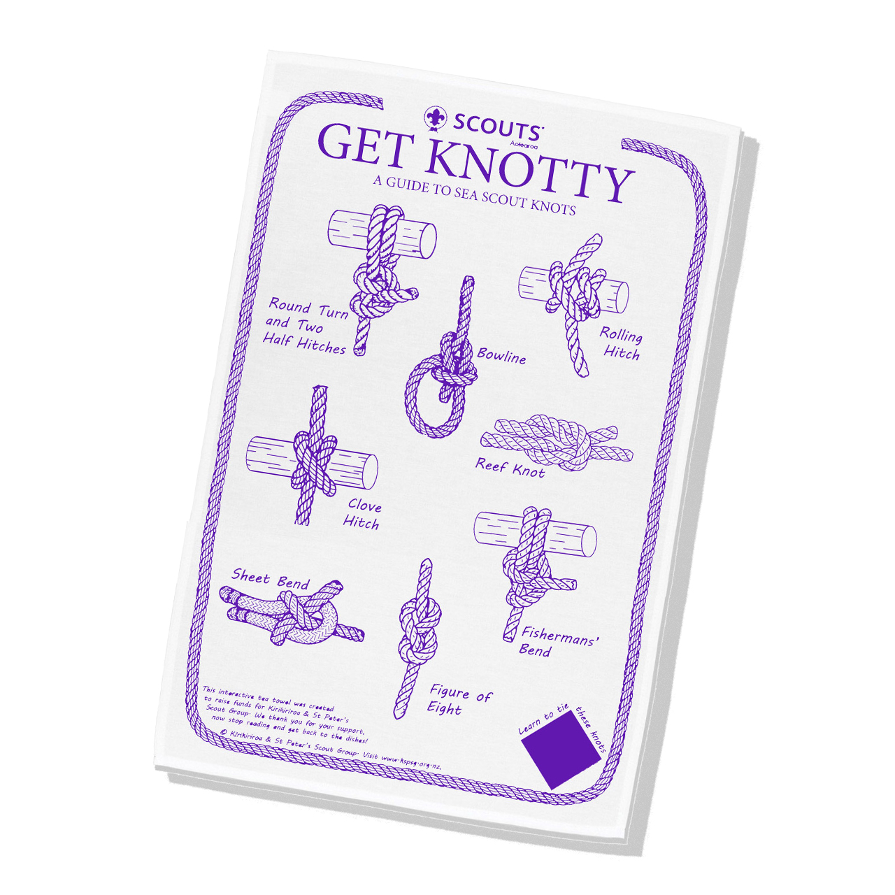Tea Towel - Get Knotty – Limited Edition  (PRE-ORDER)